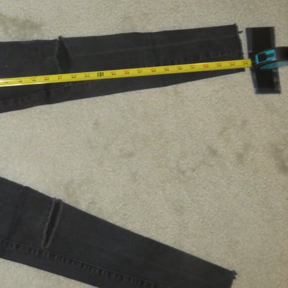 ZEE.GEE.WHY. Black Swizzle Sticks Mid Super Duper Skinny Jeans Size 25 - Picture 11 of 16